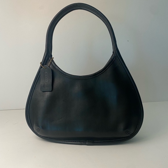 Vintage Coach 9027 Mini Ergo Black Leather Purse Bag Adorable! - Picture 5 of 11